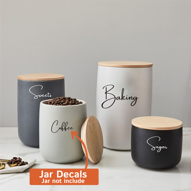 Kitchen Baking Organization - Naklejka Tylko 8 sztuk Organizacja kuchni