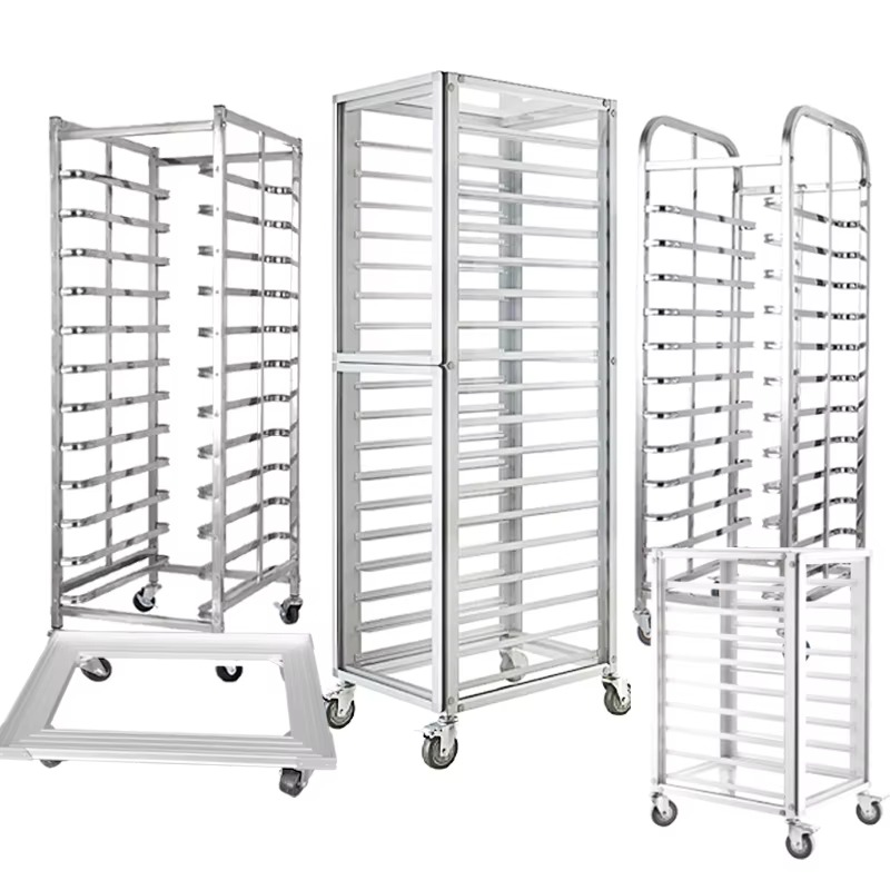 Kitchen Baking Trolley - Wózek do pieczenia z aluminium, wielopoziomowy,