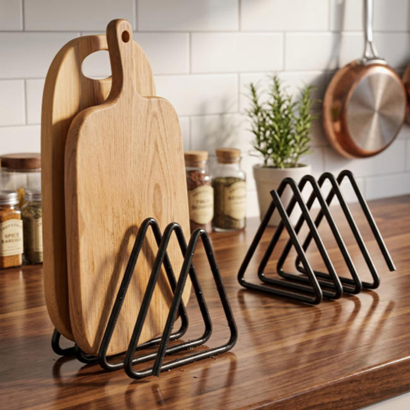 Kitchen Cabinet Baking Organizer - Trójkątny stojak na deski do krojenia,