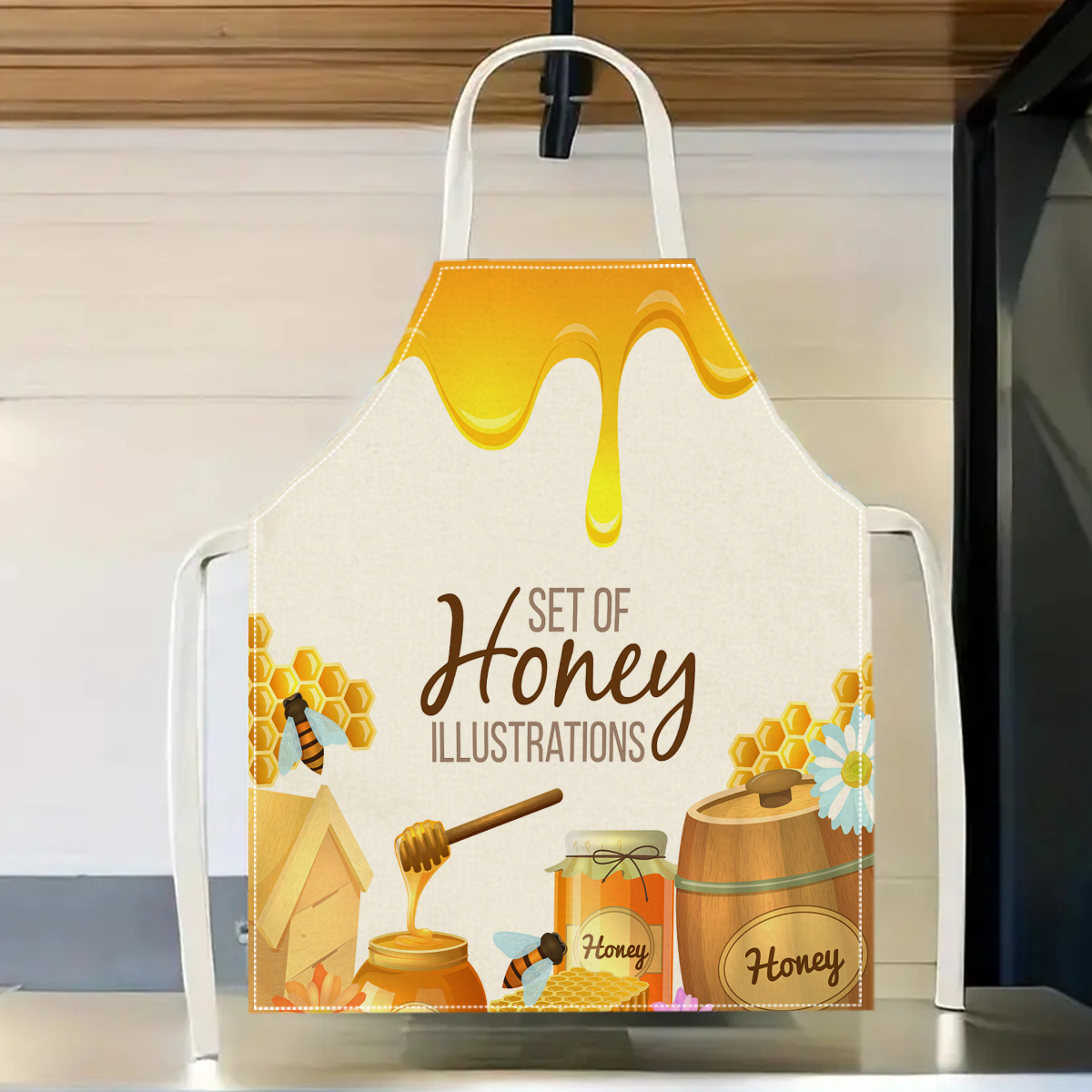 Kitchen Baking Gift Ideas - Fartuch z motywem pszczoły miodnej, słodki