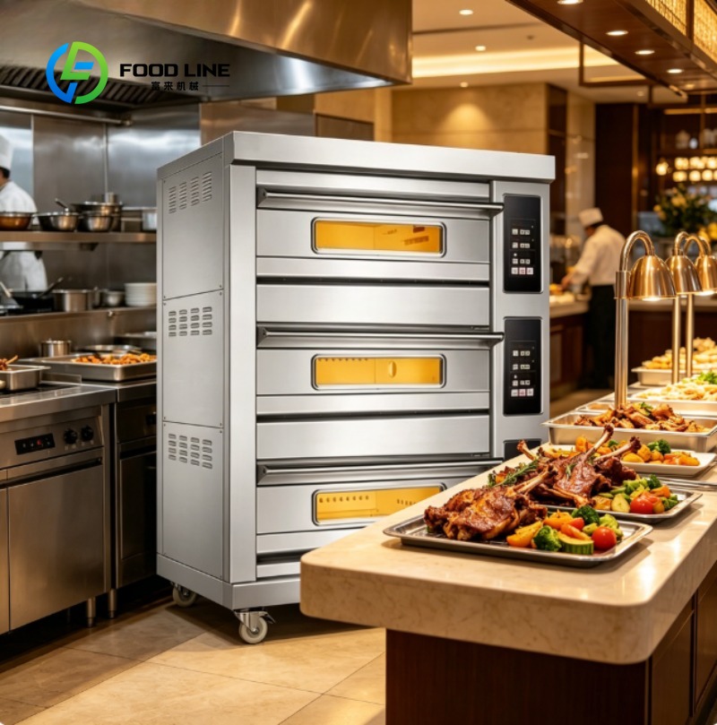Commercial Kitchen Baking Oven - Piec komercyjny ze stali nierdzewnej, elektryczny