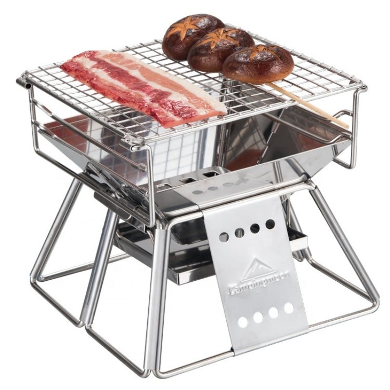 Mini Kitchen Baking - Campingmoon Outdoor Camping Bbq Grill węglowy