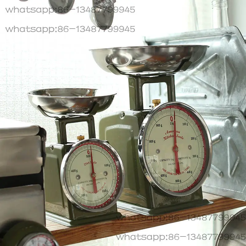 Kitchen Baking Table - Metalowa Waga Kuchenna Retro do Pieczenia,