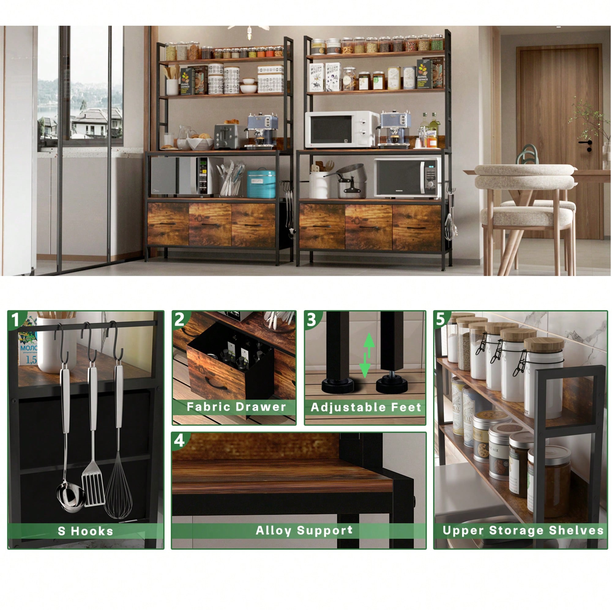 Regał kuchenny z 3 koszami, 5- – Kitchen Baker recenzja i cena