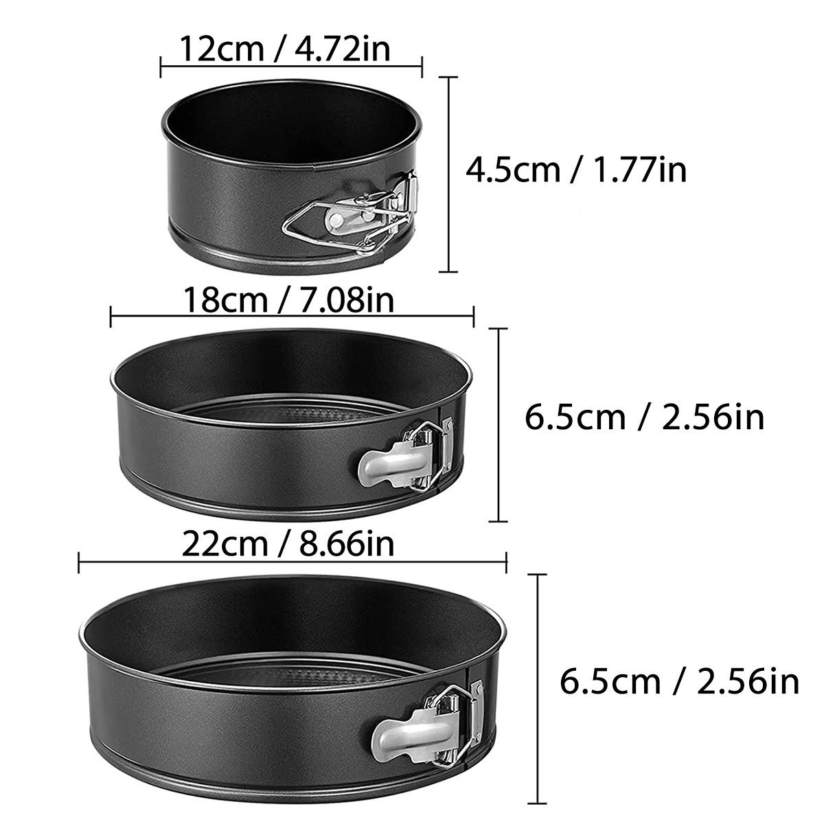1PC, 3PCS Zestaw foremek do ci – Springform Pan Set recenzja i cena