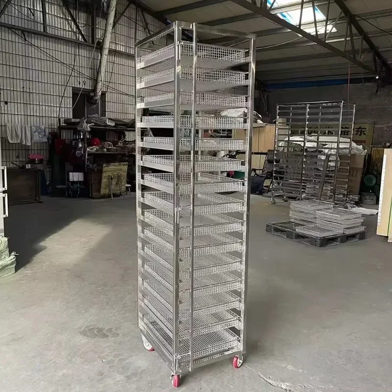 Wózek piekarniczy ze stali nie – Kitchen Baking Trolley recenzja i cena