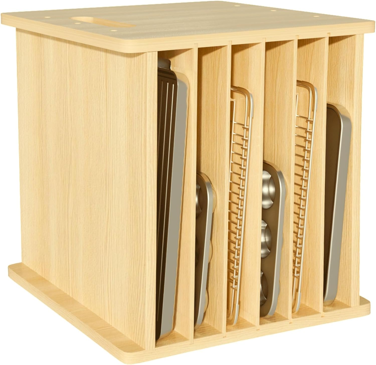 Drewniany organizer do blatu p – Kitchen Cabinet Baking Organizer recenzja i cena