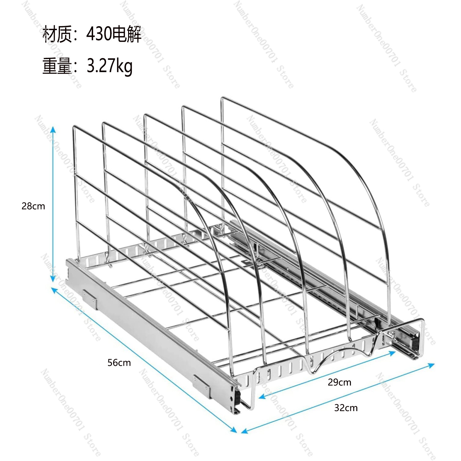 Organizer do szafki kuchennej  – Kitchen Cabinet Baking Organizer recenzja i cena