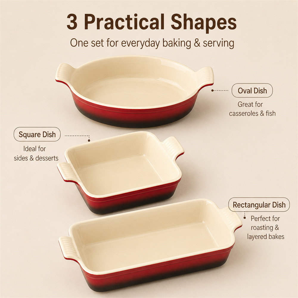 Prostokątna kamionkowa naczyni – Kitchen Baking Table recenzja i cena