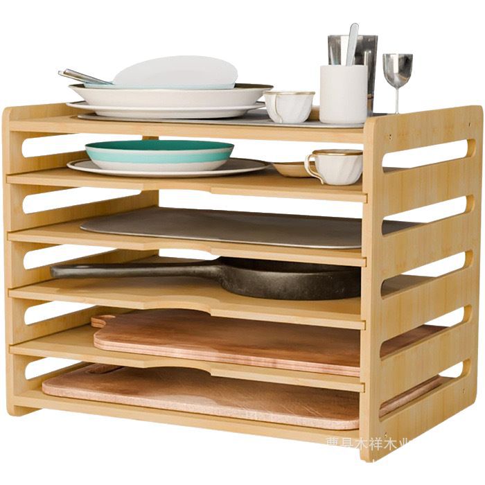 Regał kuchenny z litego drewna – Kitchen Cabinet Baking Organizer recenzja i cena