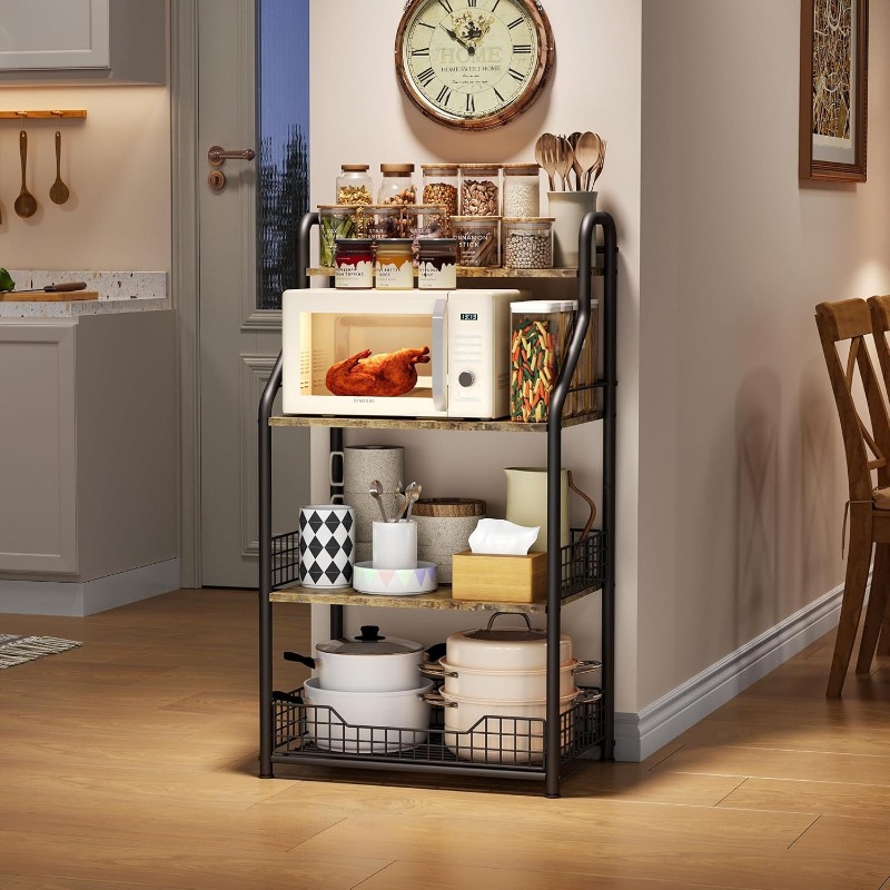 Czteropółkowy regał z drewna ż – Kitchen Baking Table recenzja i cena