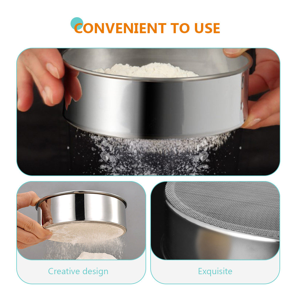 Zestaw 3 przesiewaczy do mąki  – Kitchen Baking Utensil Set recenzja i cena
