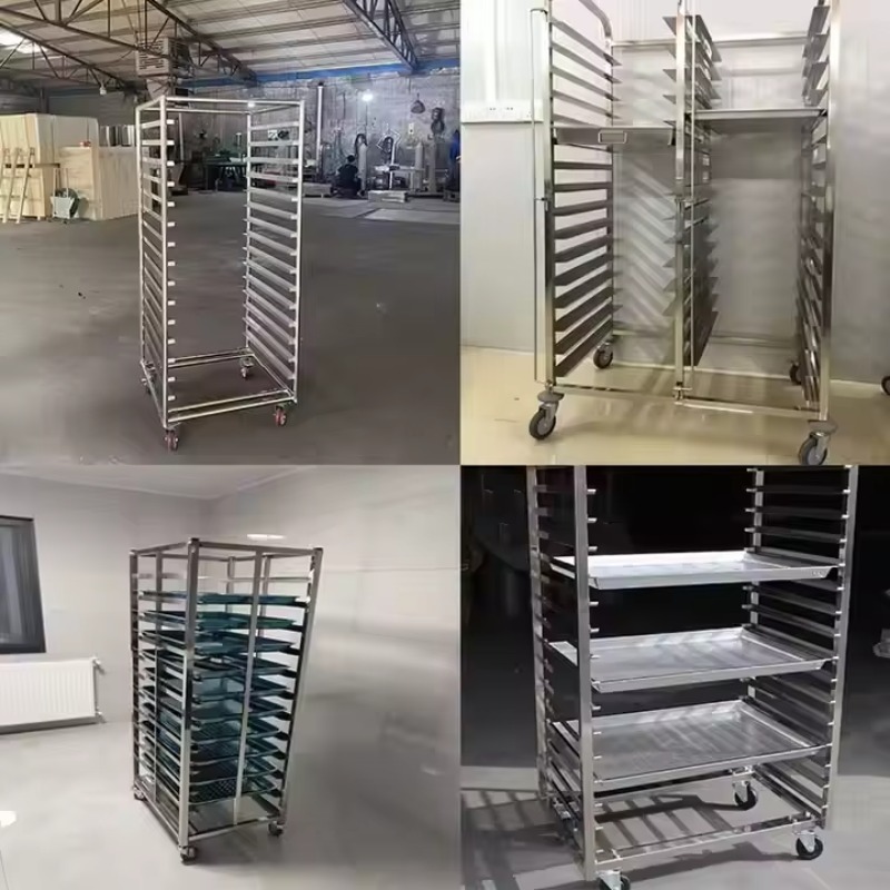 Wózek kuchenny ze stali nierdz – Kitchen Baking Trolley recenzja i cena