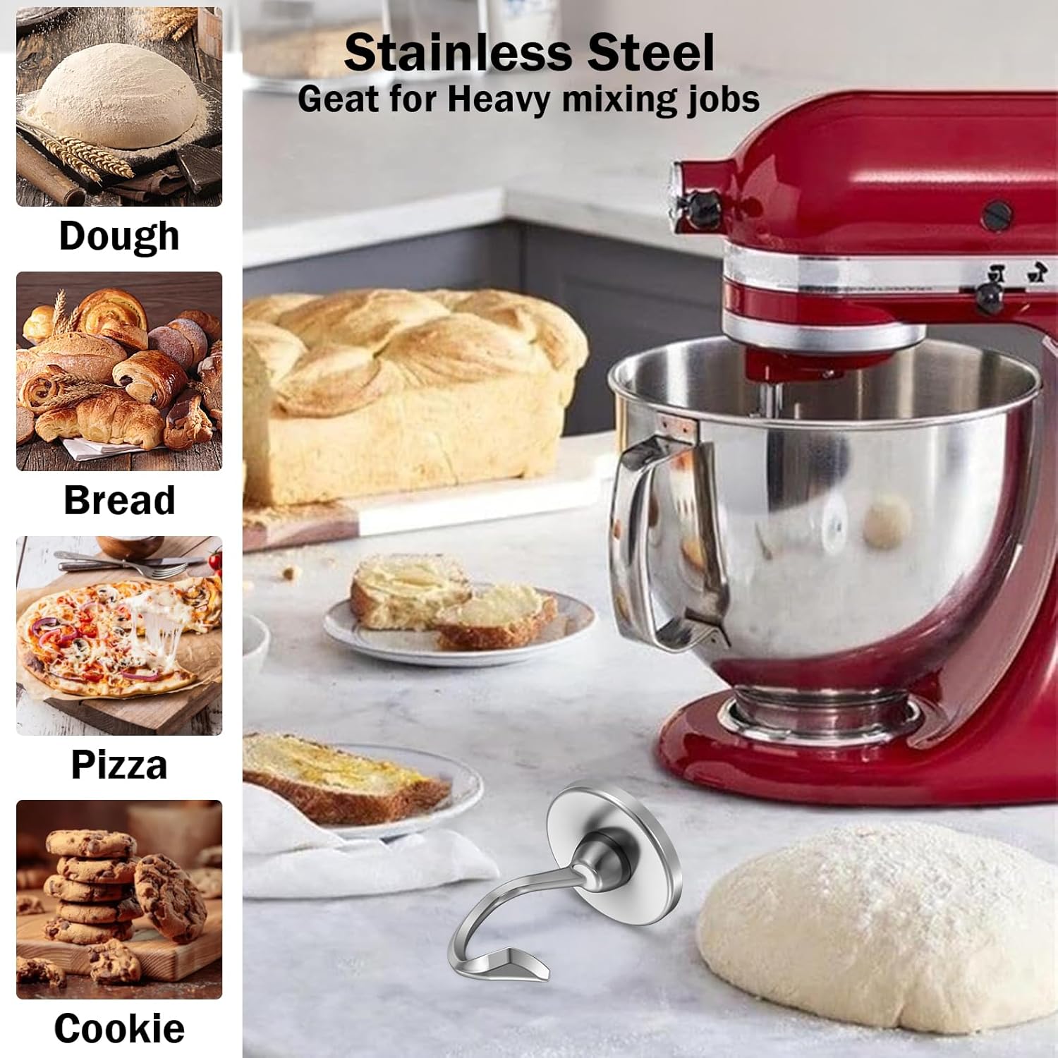 Hak do ciasta ze stali nierdze – Kitchenaid Baking Set recenzja i cena