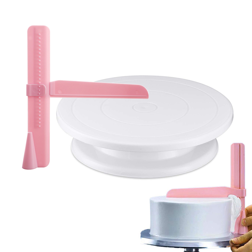 Plastikowy gramofon do ciasta  – Kitchen Baking Table recenzja i cena