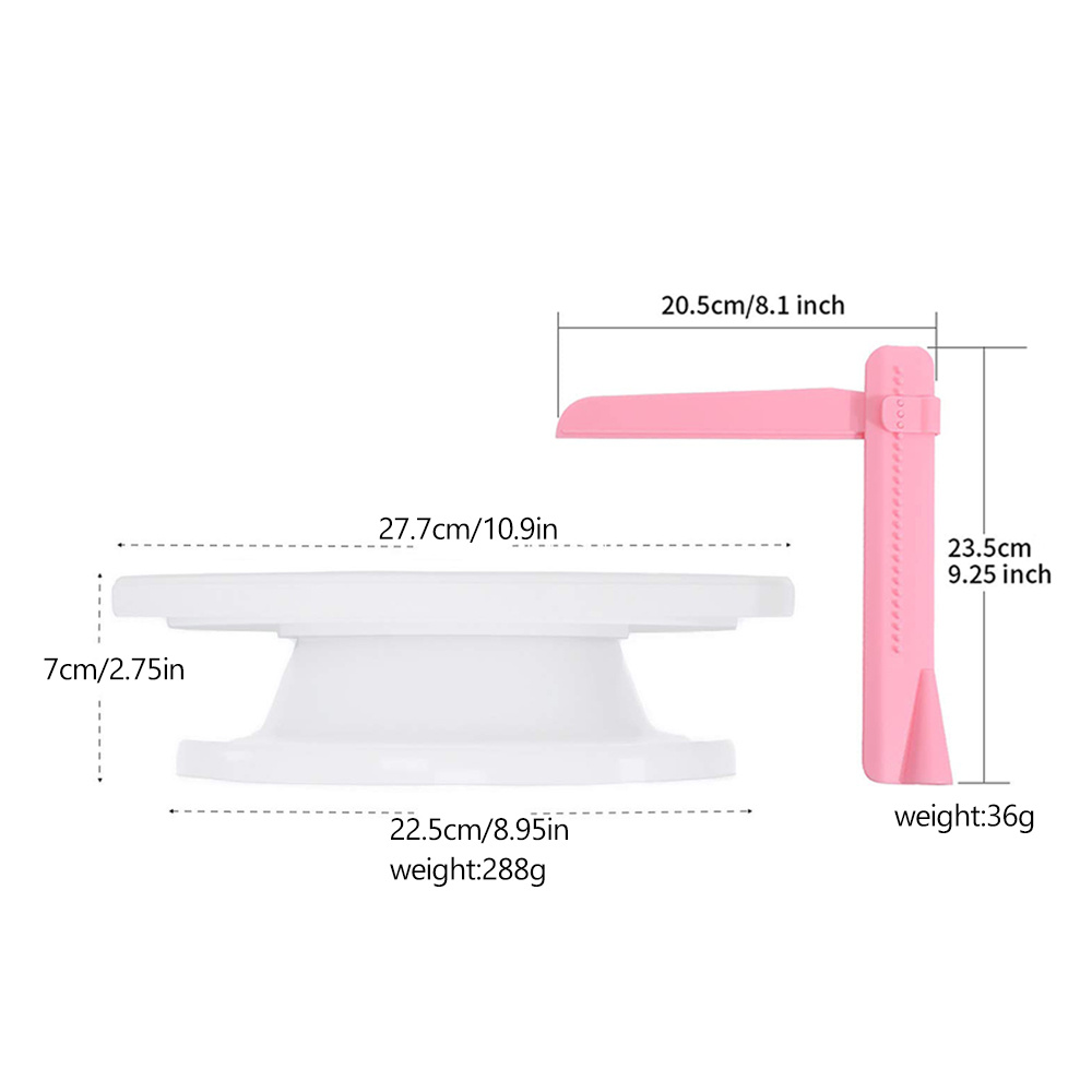 Plastikowy gramofon do ciasta  – Kitchen Baking Table recenzja i cena