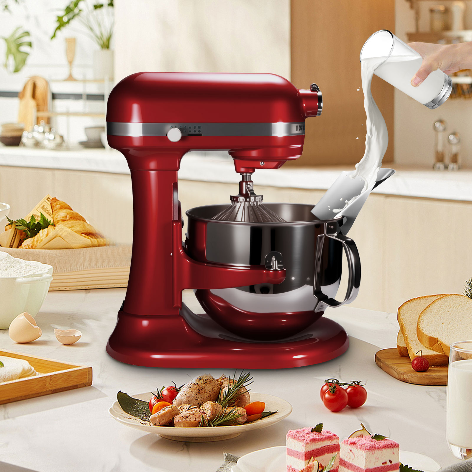 1 szt. Osłona przeciwbryzgowa  – Stand Mixer Bowl recenzja i cena