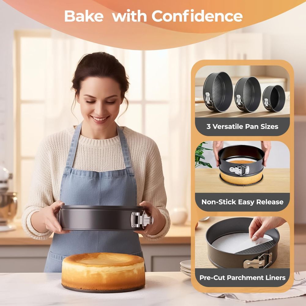 Zestaw 100 elementów do piecze – Springform Pan Set recenzja i cena