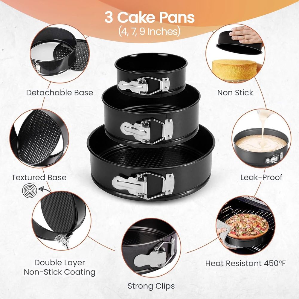 Zestaw 100 elementów do piecze – Springform Pan Set recenzja i cena