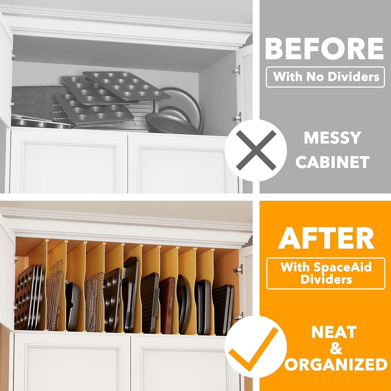 10 sztuk bambusowych przegróde – Kitchen Baking Organization recenzja i cena